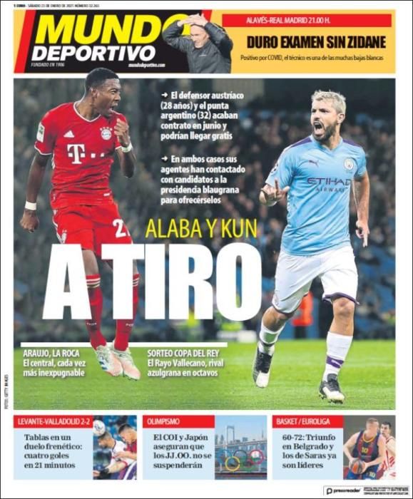 Portada MUNDO DEPORTIVO sábado 23 enero 2021