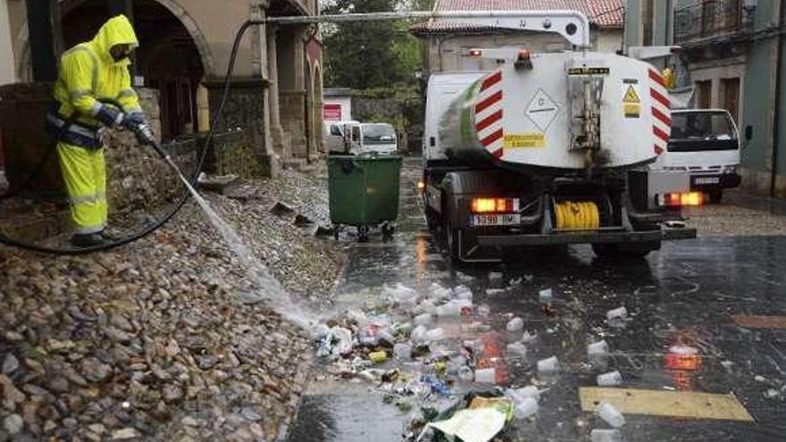 toneladas de basura.