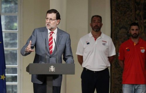 Rajoy recibe en La Moncloa a la selección española de baloncesto