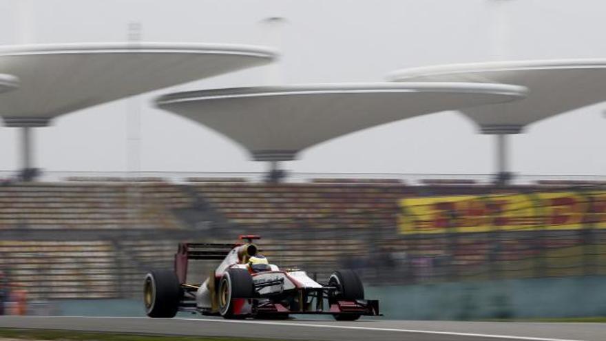 Pedro Martínez de la Rosa en el GP de China.