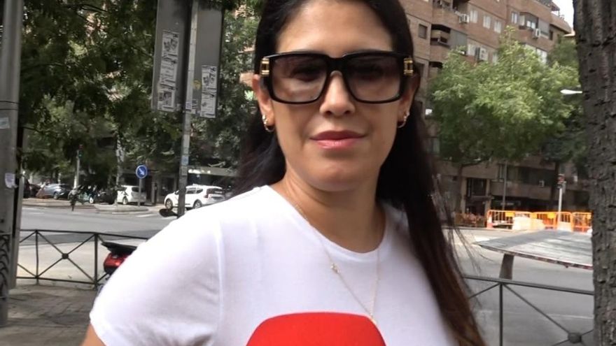 La sonrisa de Gabriela Guillén al preguntarle si Bertín Osborne ha felicitado a su hijo en su primer cumpleaños