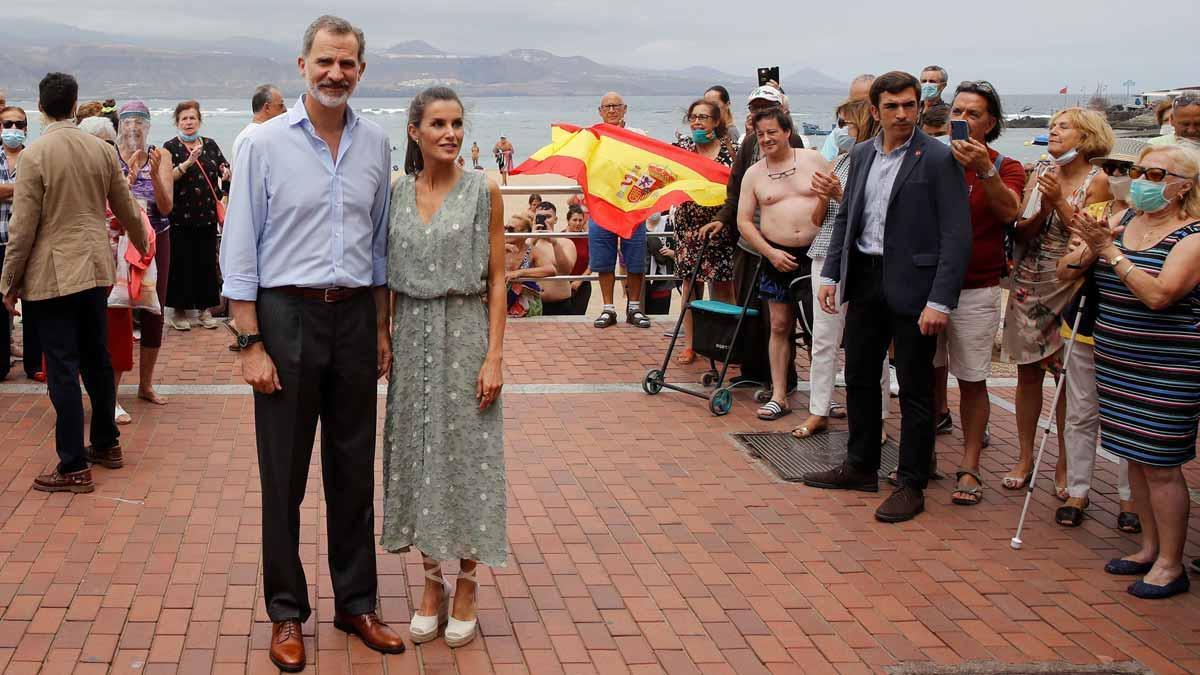 Los Reyes, durante la visita a Las Palmas de Gran Canaria.