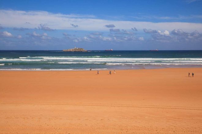 Playa El Puntal en Somo, Cantabria