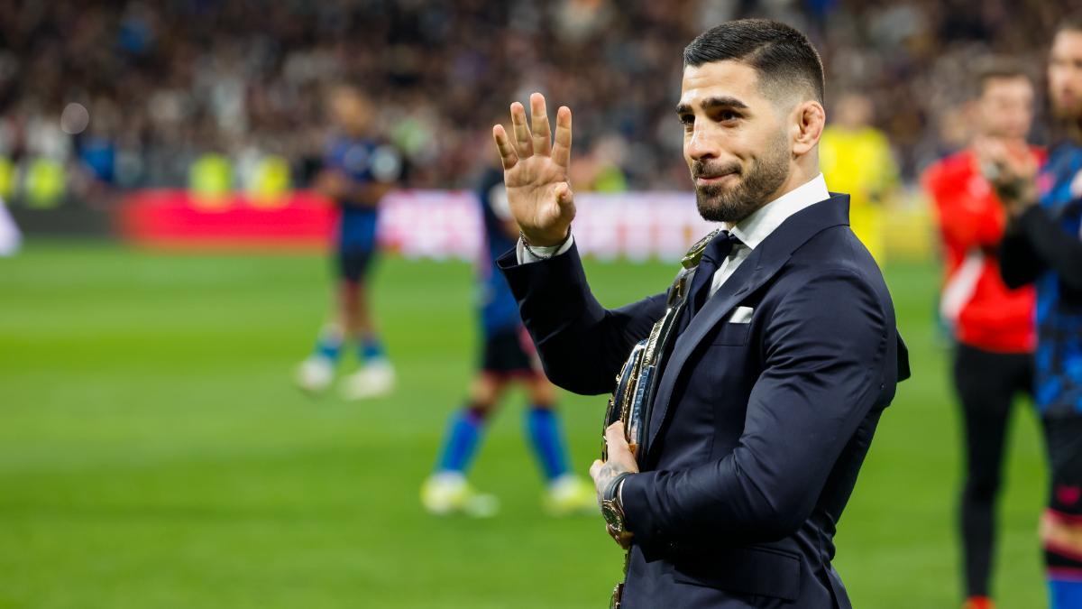 Ilia Topuria en el Santiago Bernabéu