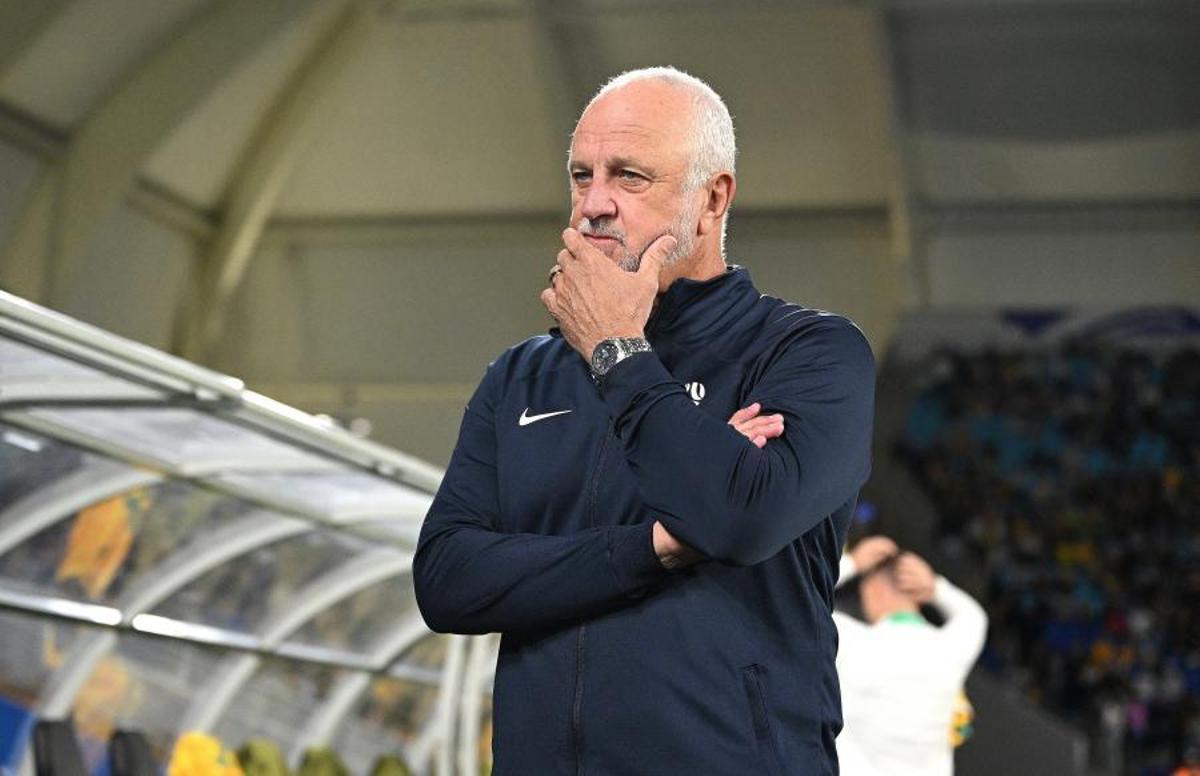 Graham Arnold, seleccionador de Irak, durante un partido de las eliminatorias mundialistas