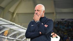 Graham Arnold, seleccionador de Irak, durante un partido de las eliminatorias mundialistas
