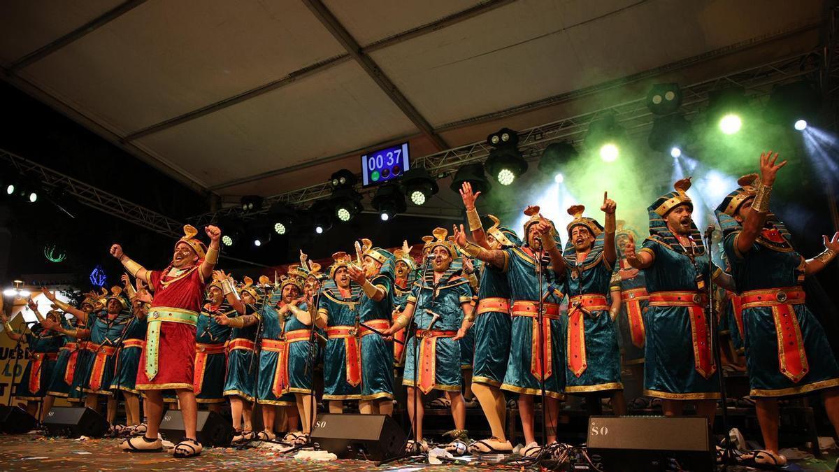 Concurso de murgas en Agüimes.