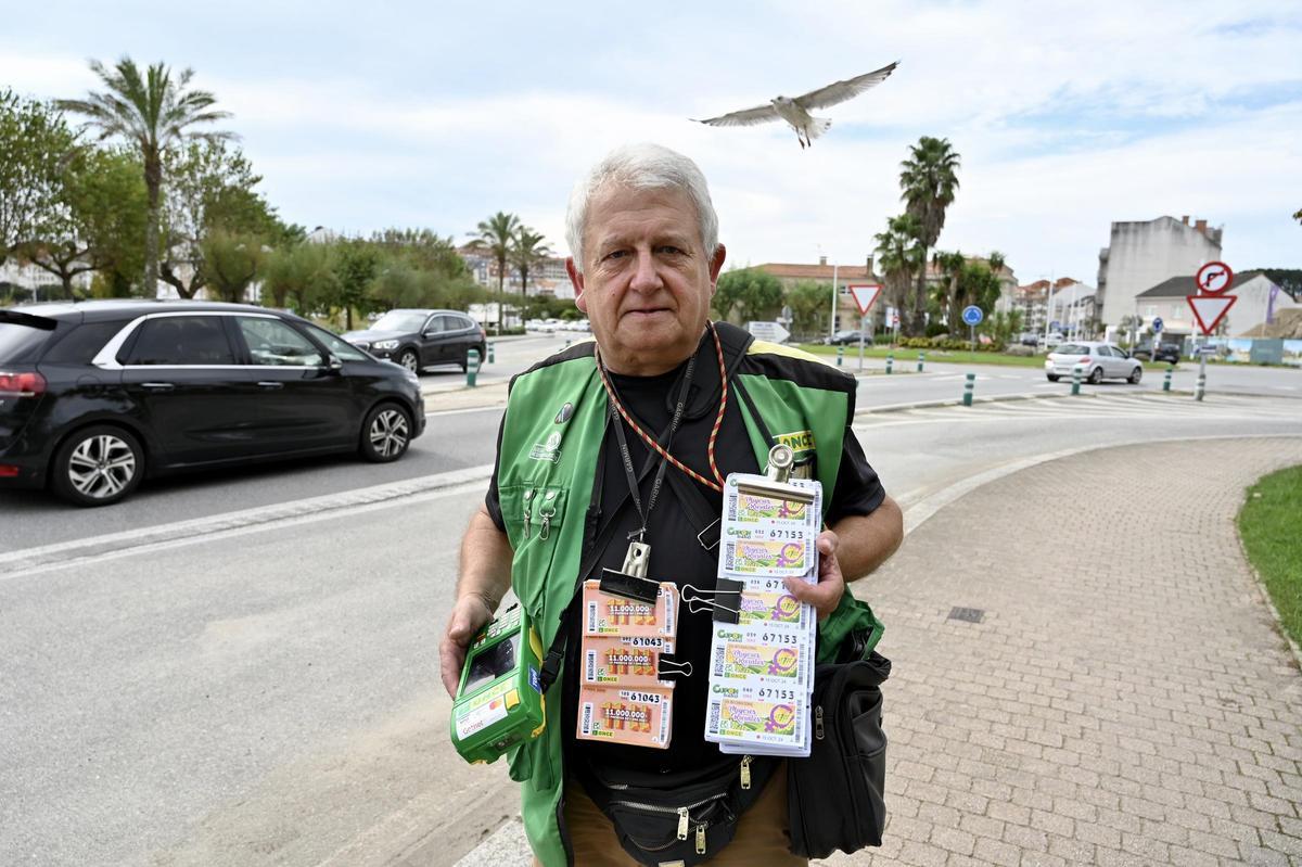 Un vendedor del Cupón de la ONCE
