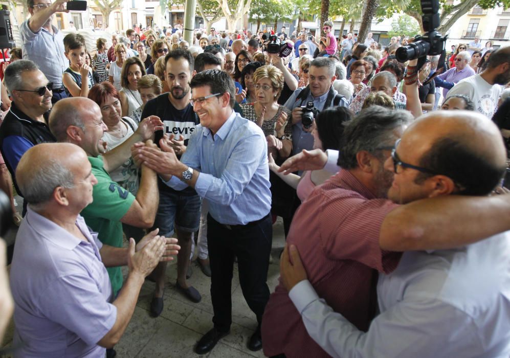 Primer acto como alcalde de Jorge Rodríguez tras su detención