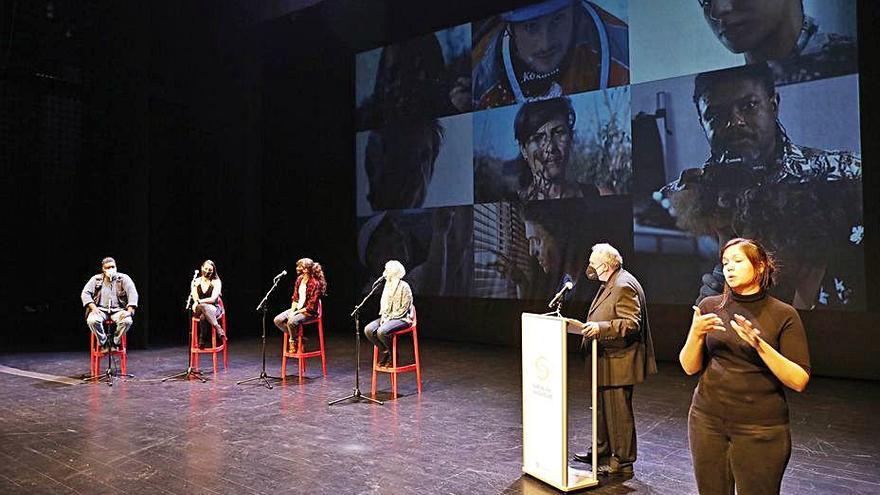 Acte de presentació de la campanya, ahir a El Canal de Salt.