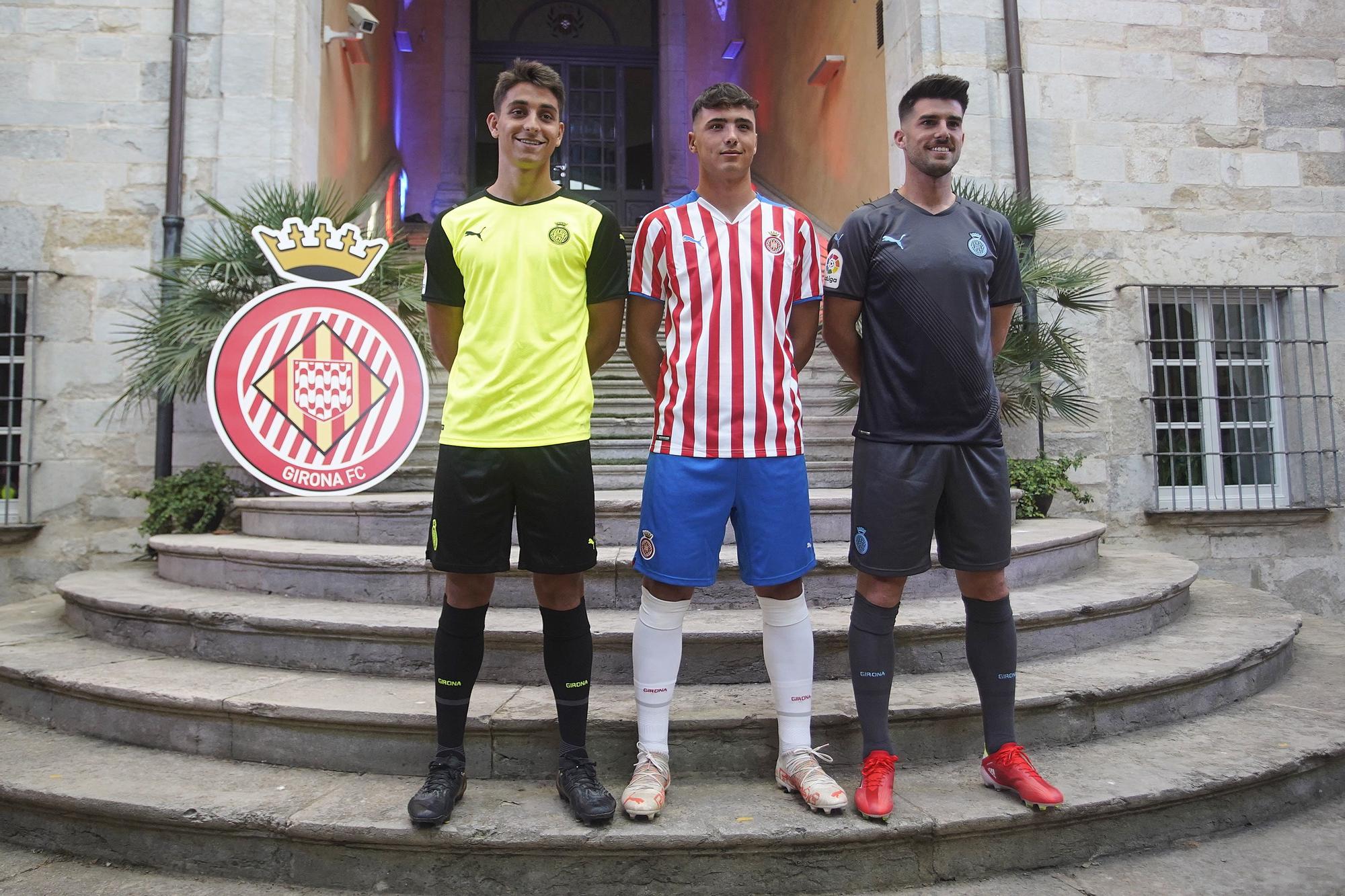 El Girona presenta les equipacions per la temporada 2021-22