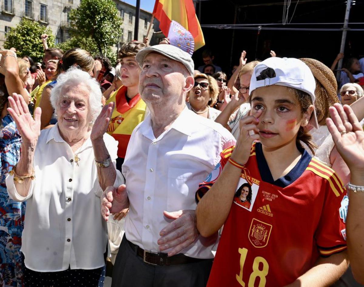 Pontevedra se vuelca con Teresa Abelleira y vive la euforia del Mundial
