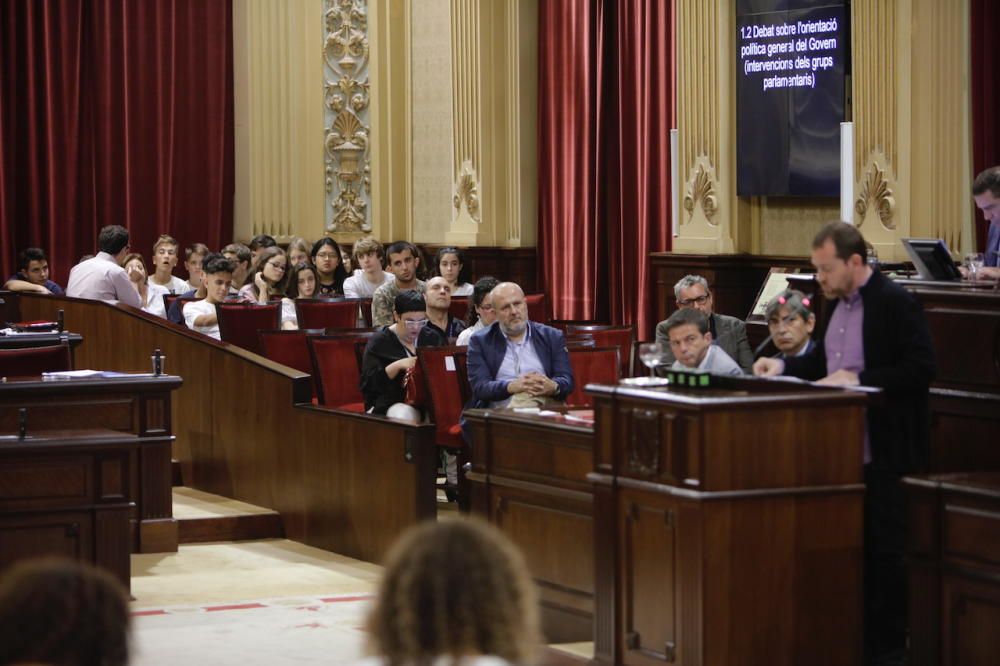 Segunda sesión del debate de política general en el Parlament de les Illes Balears