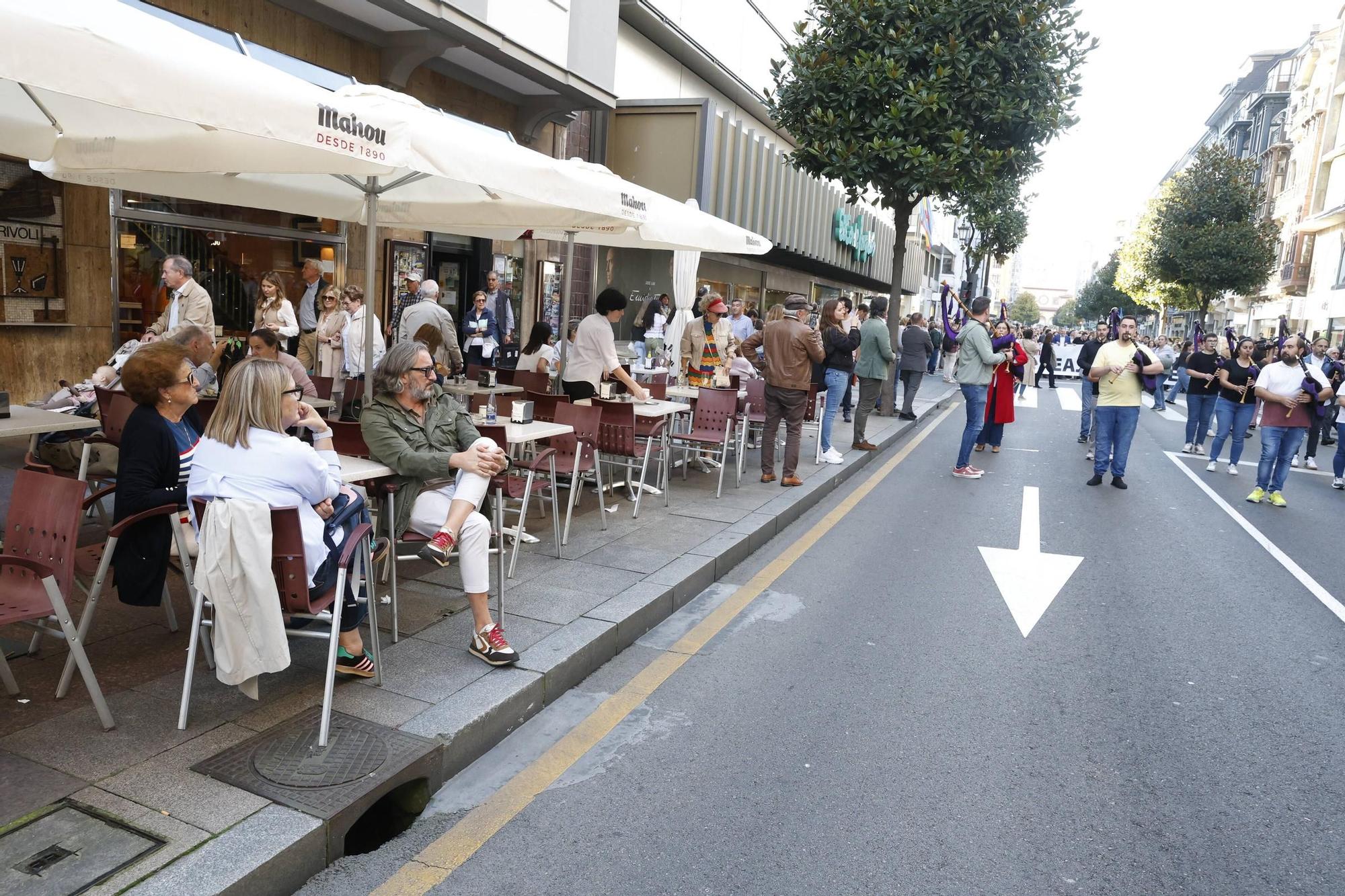 EN IMÁGENES: así fue la gran movilización contra el peaje del Huerna en Asturias