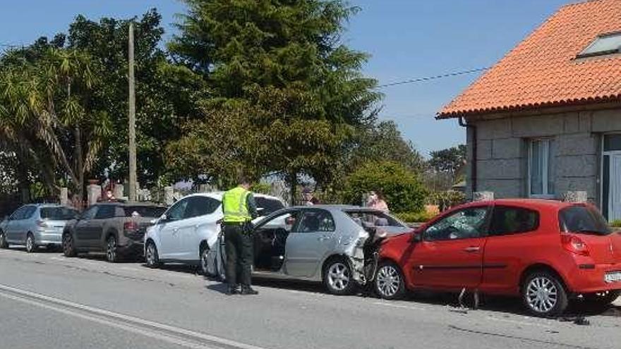 Imagen de como quedaron los vehículos. // Noé Parga