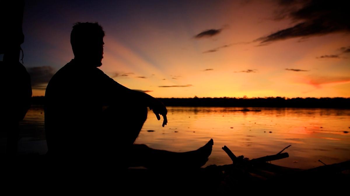 Una de les postes de Sol de què van gaudir durant l'aventura