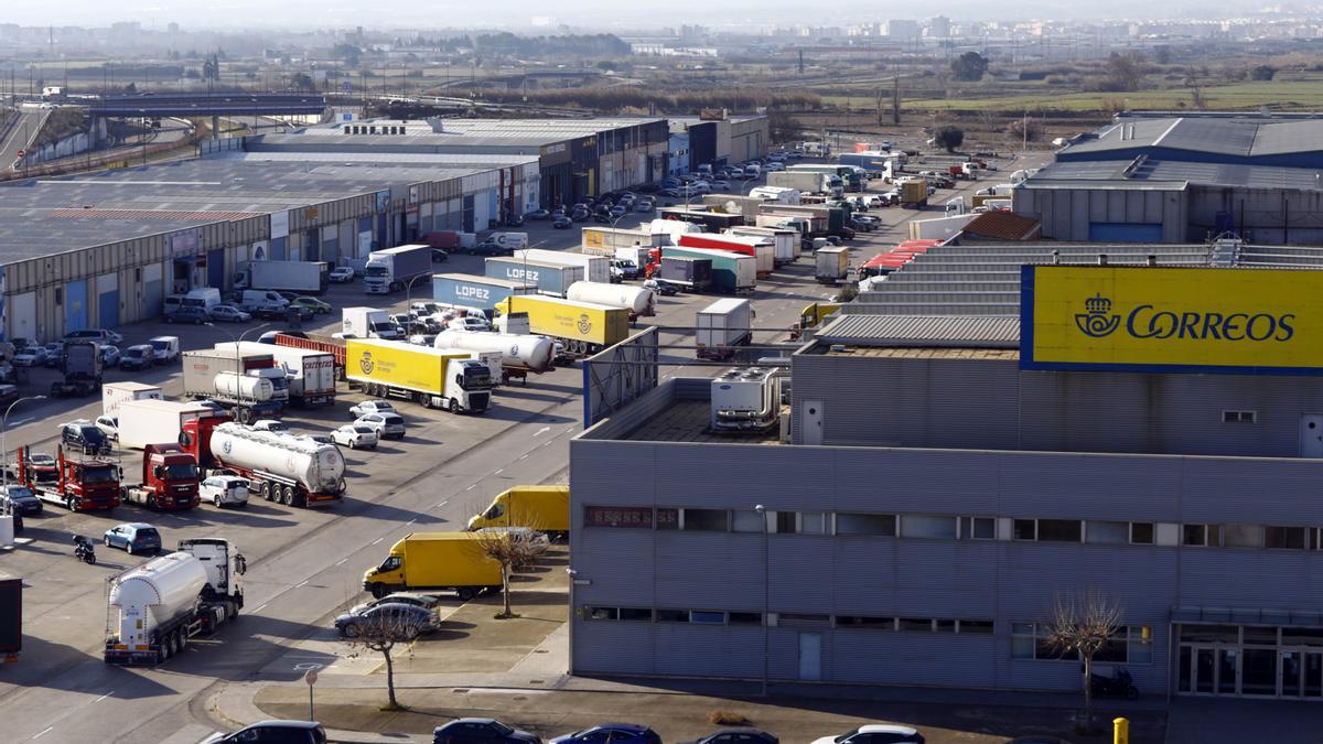 Vista panorámica de la Ciudad del Transporte desde la azotea del Hotel Real Ciudad de Zaragoza.