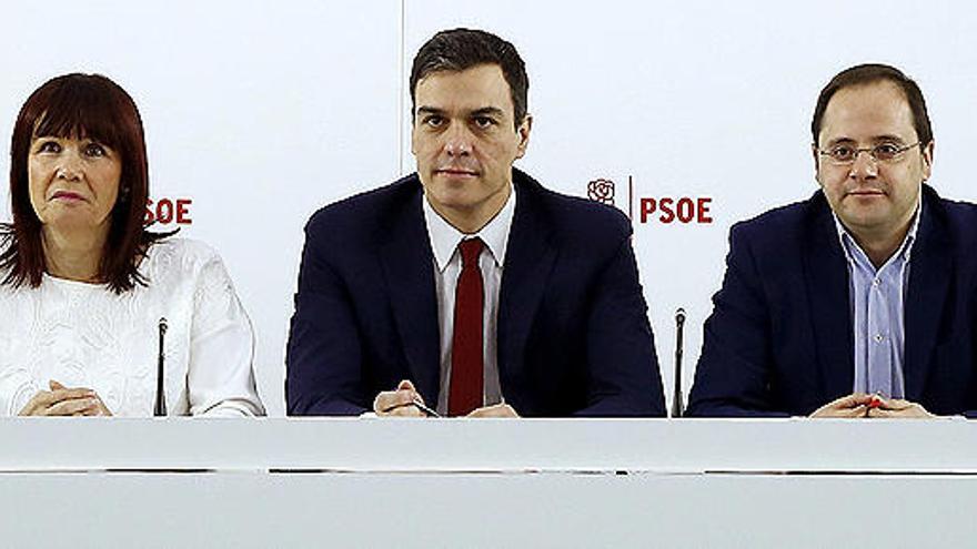 Pedro Sánchez, hoy en la Ejecutiva Federal del PSOE.