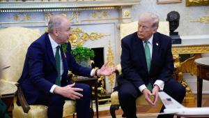 Micheál Martin, primer ministre d'Irlanda, defensa Europa i la immigració davant Trump