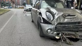 El "completo" de infracciones de un motorista en Avilés: sin carné, sin casco y positivo en alcoholemia y drogas