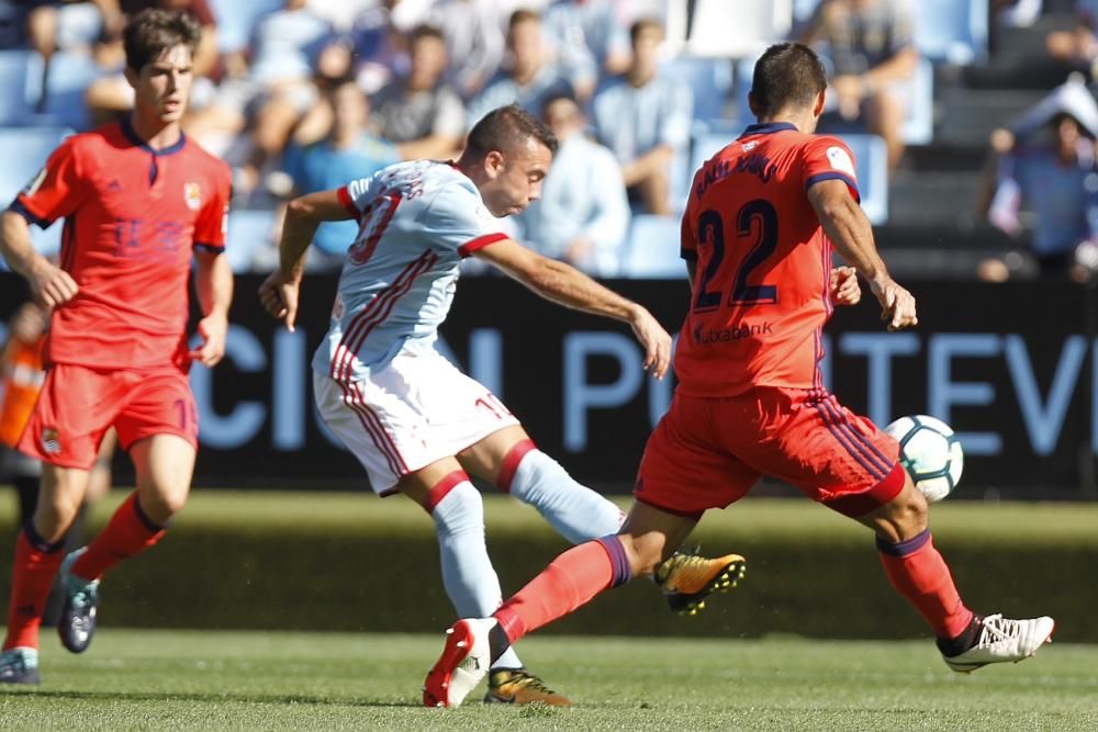 Las mejores imágenes del duelo entre el Celta y la Real Sociedad en el primer partido de Liga en Balaídos.