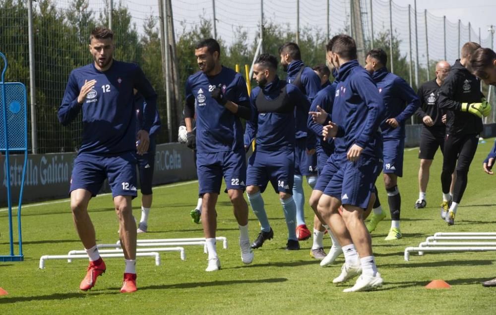 El Celta prepara en A Madroa el duelo ante el Leganés