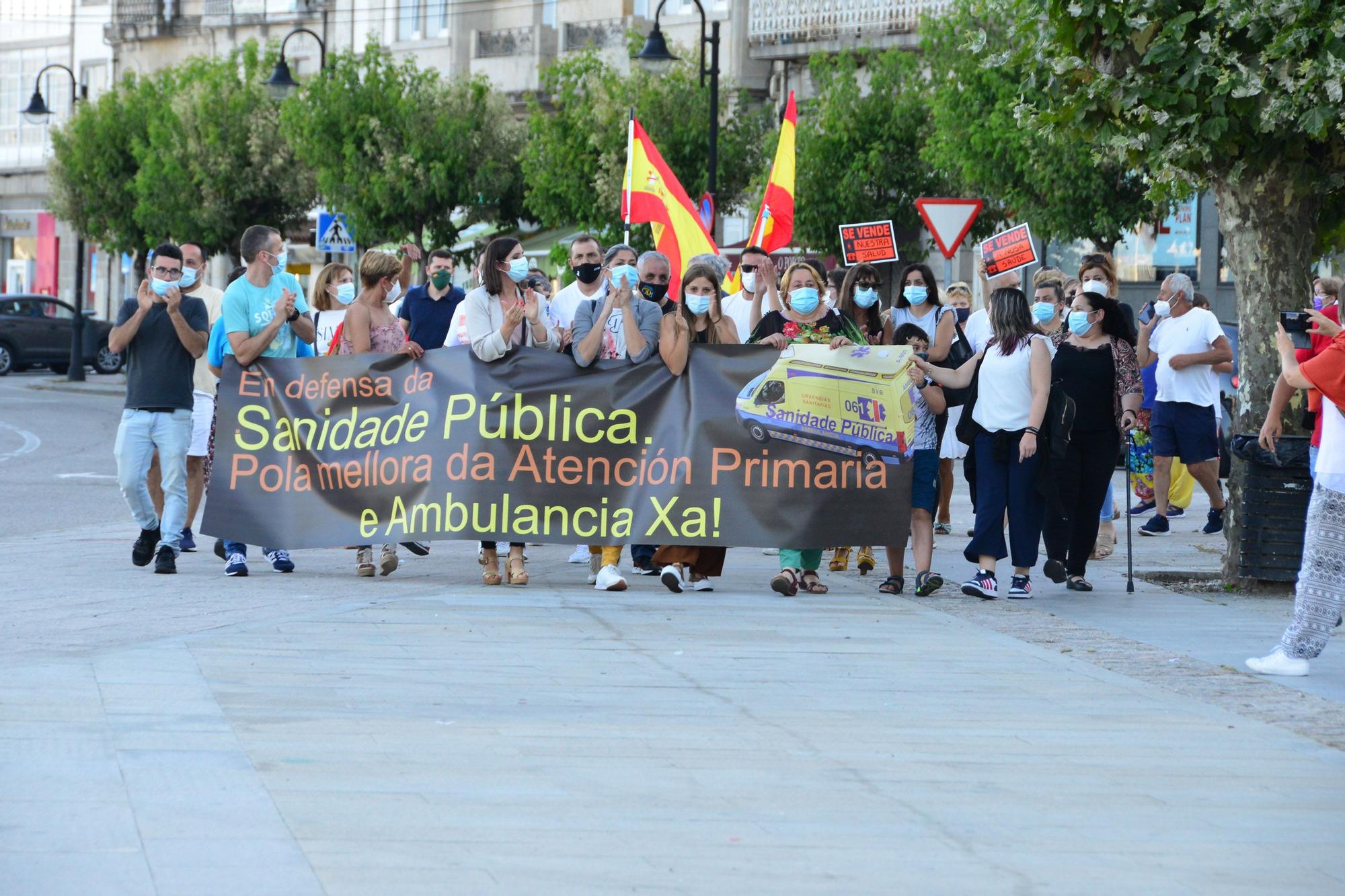 Marcha por la sanidad pública en Cangas