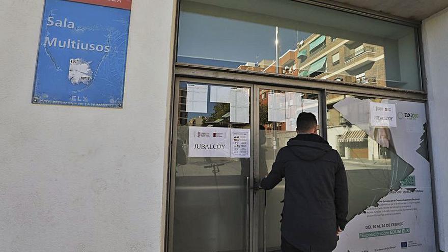 El aula donde están ahora los usuarios, en Carrús.