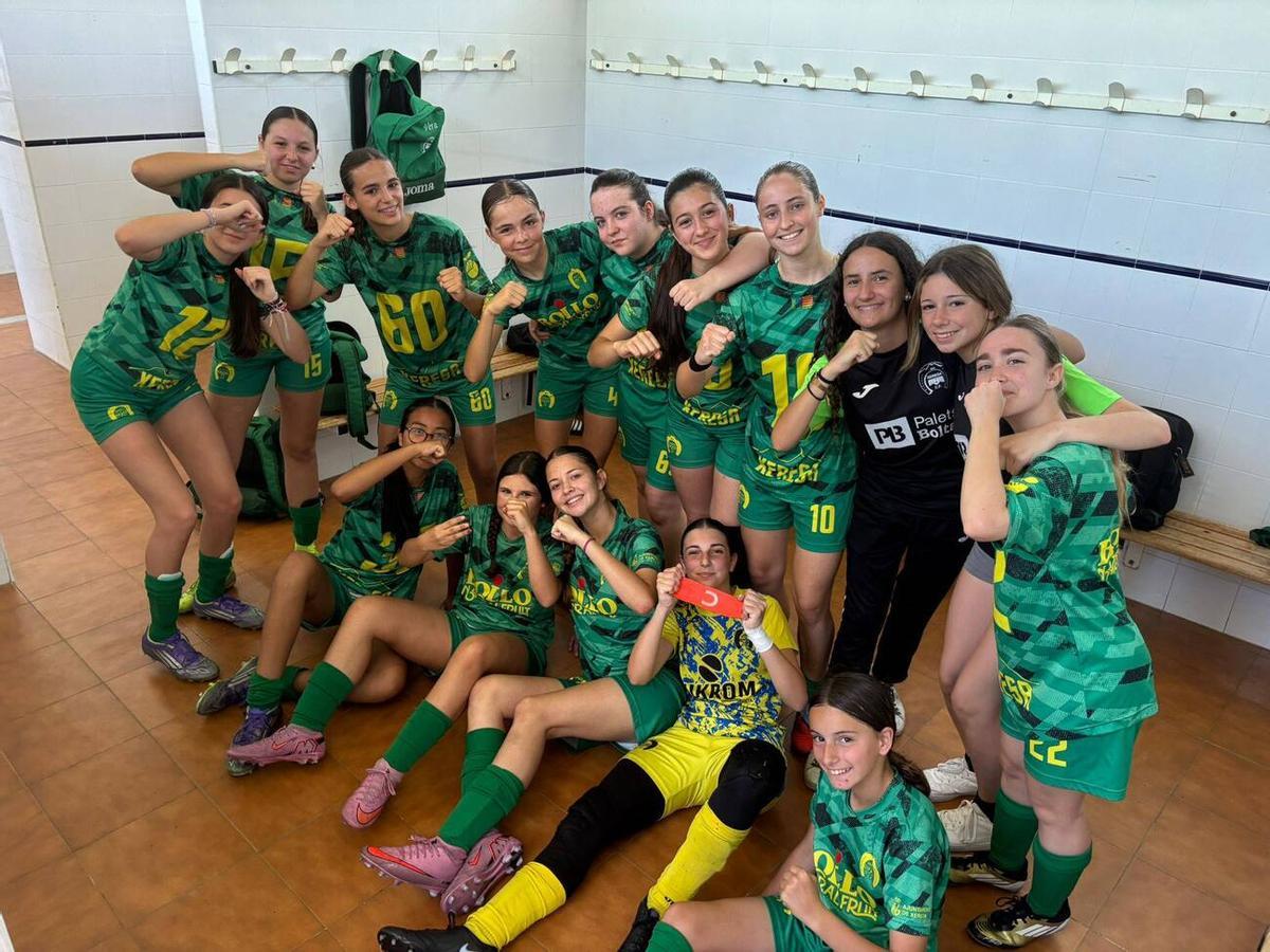 El cadete femenino del actual Athletic CF Xeresa
