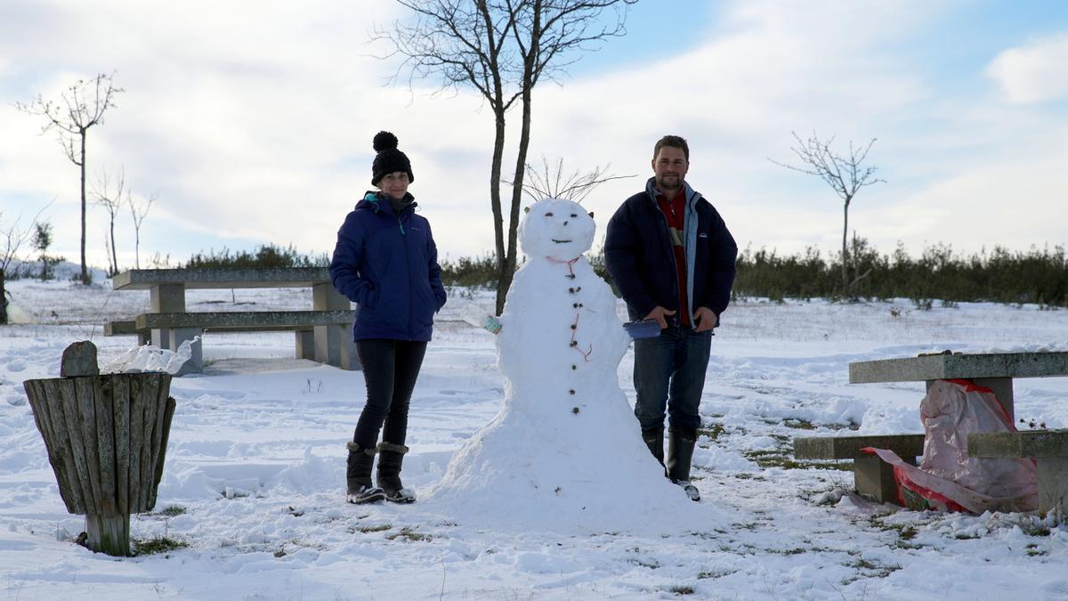 GALERÍA | La nieve del temporal Filomena llega a Aliste