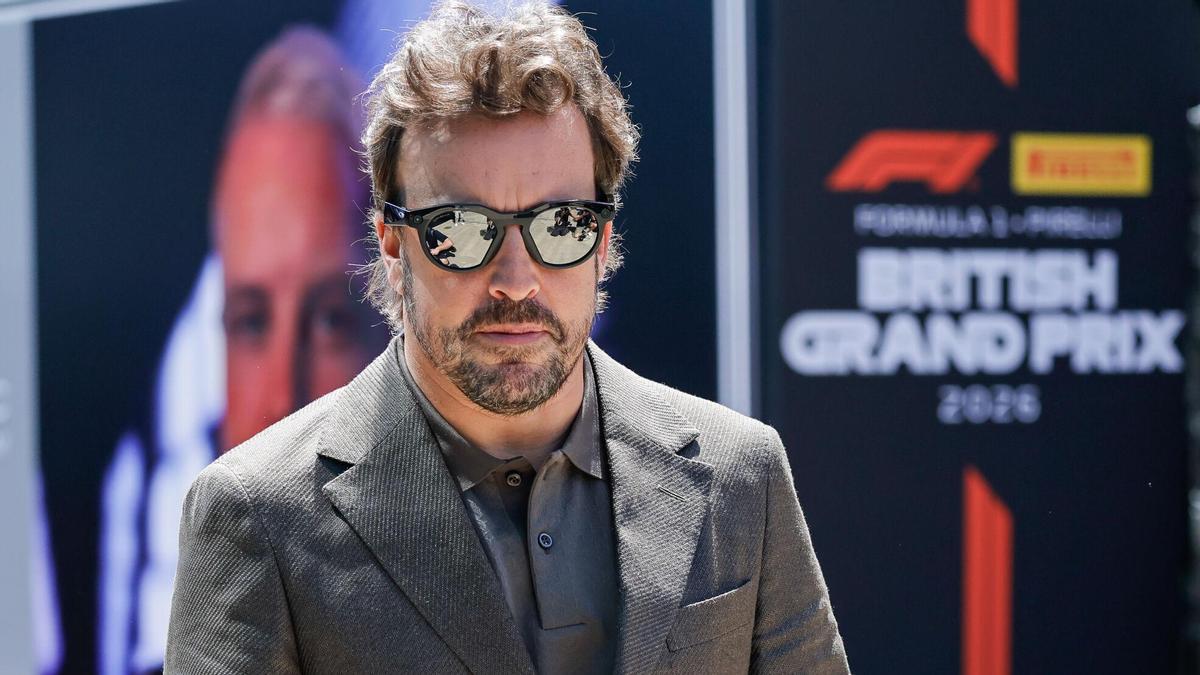 Fernando Alonso durante el GP de Gran Bretaña, el pasado fin de semana