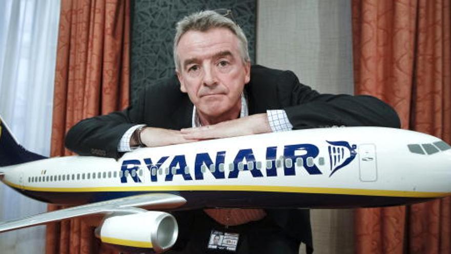 El presidente de Ryanair, durante una rueda de prensa.