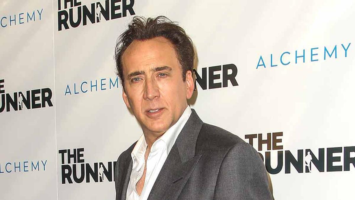Nicolas Cage en la presentación de The Runner
