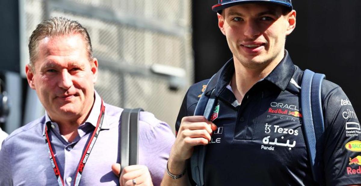 Max junto a su padre, Jos Verstappen