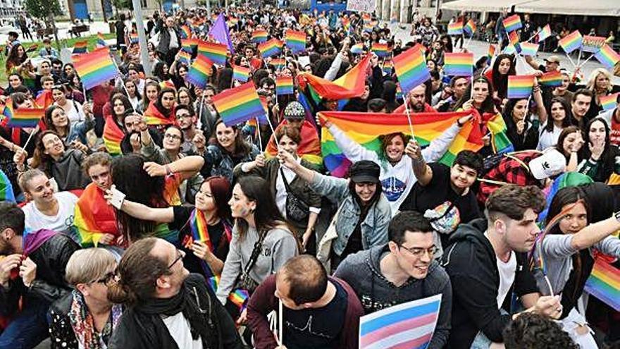 Una manifestación del Orgullo LGTB celebrada en la ciudad.