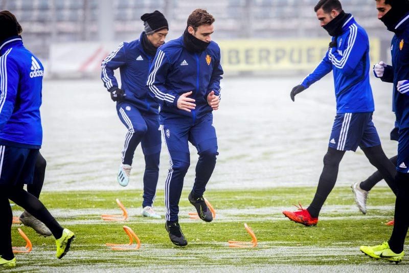 Entrenamiento del 13 de enero del Real Zaragoza