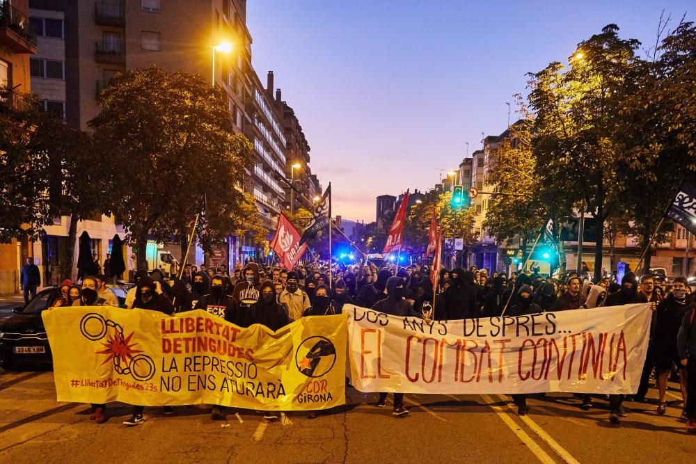 Manifestacions pel segon aniversari del referèndum de l'1 d'octubre