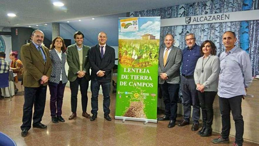 Participantes en la reunión sobre la Lenteja Tierra de Campos .