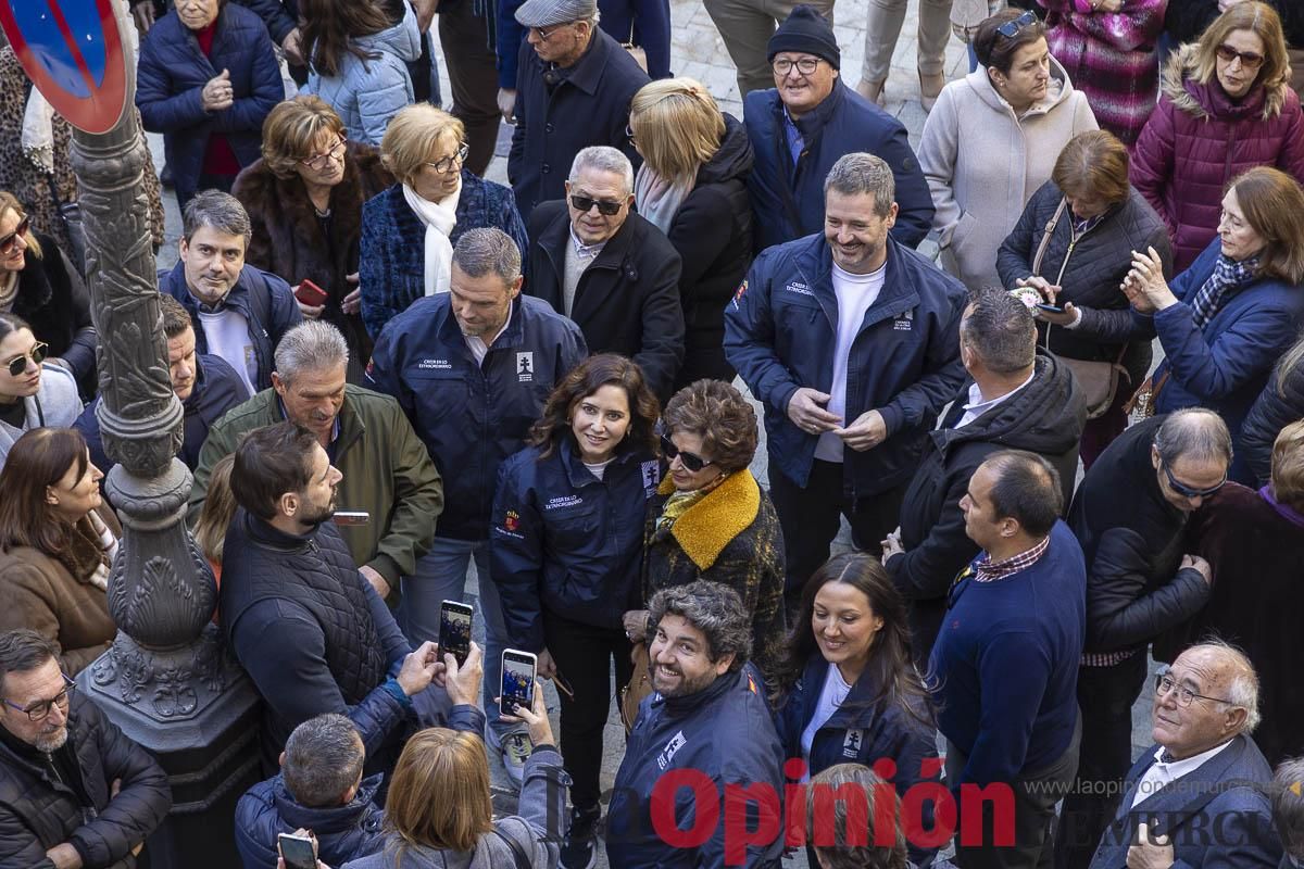 Así ha sido la visita de Isabel Díaz Ayuso a Caravaca de la Cruz