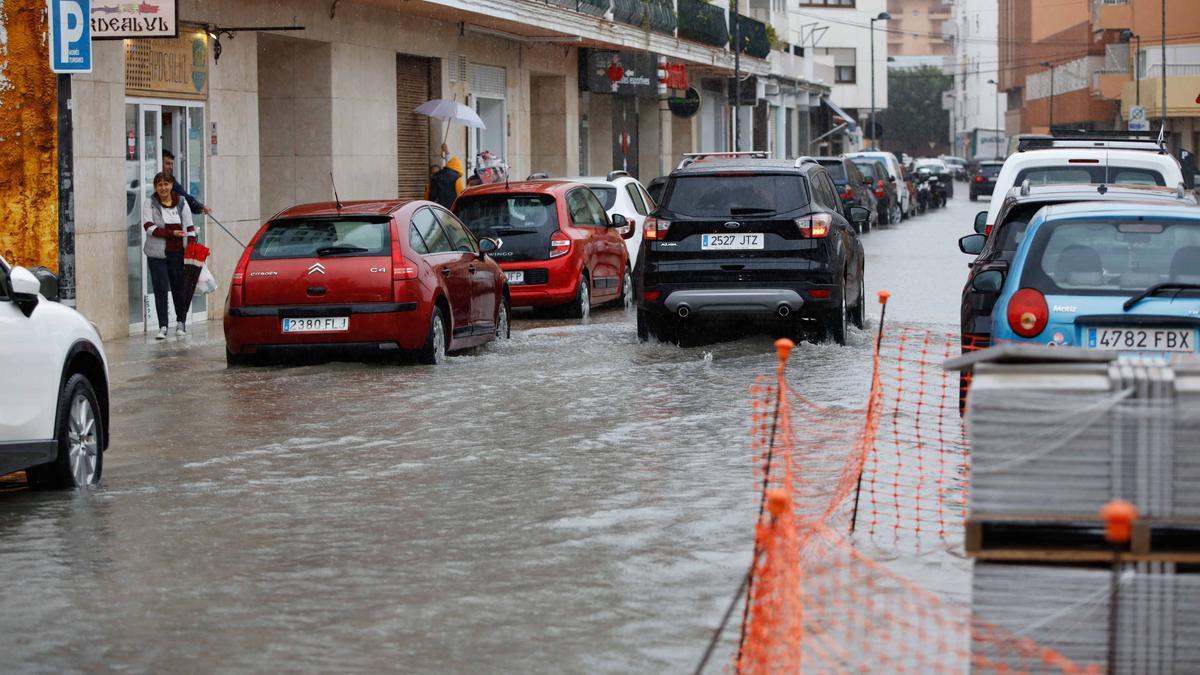 Imágenes de la lluvia en Ibiza