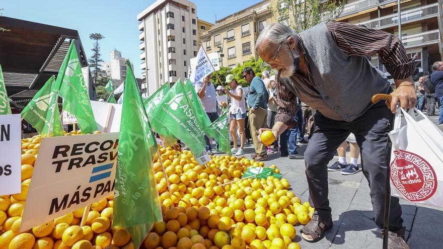 Agricultores y empresarios vuelven a las calles en Murcia y Madrid para parar el recorte del Tajo-Segura