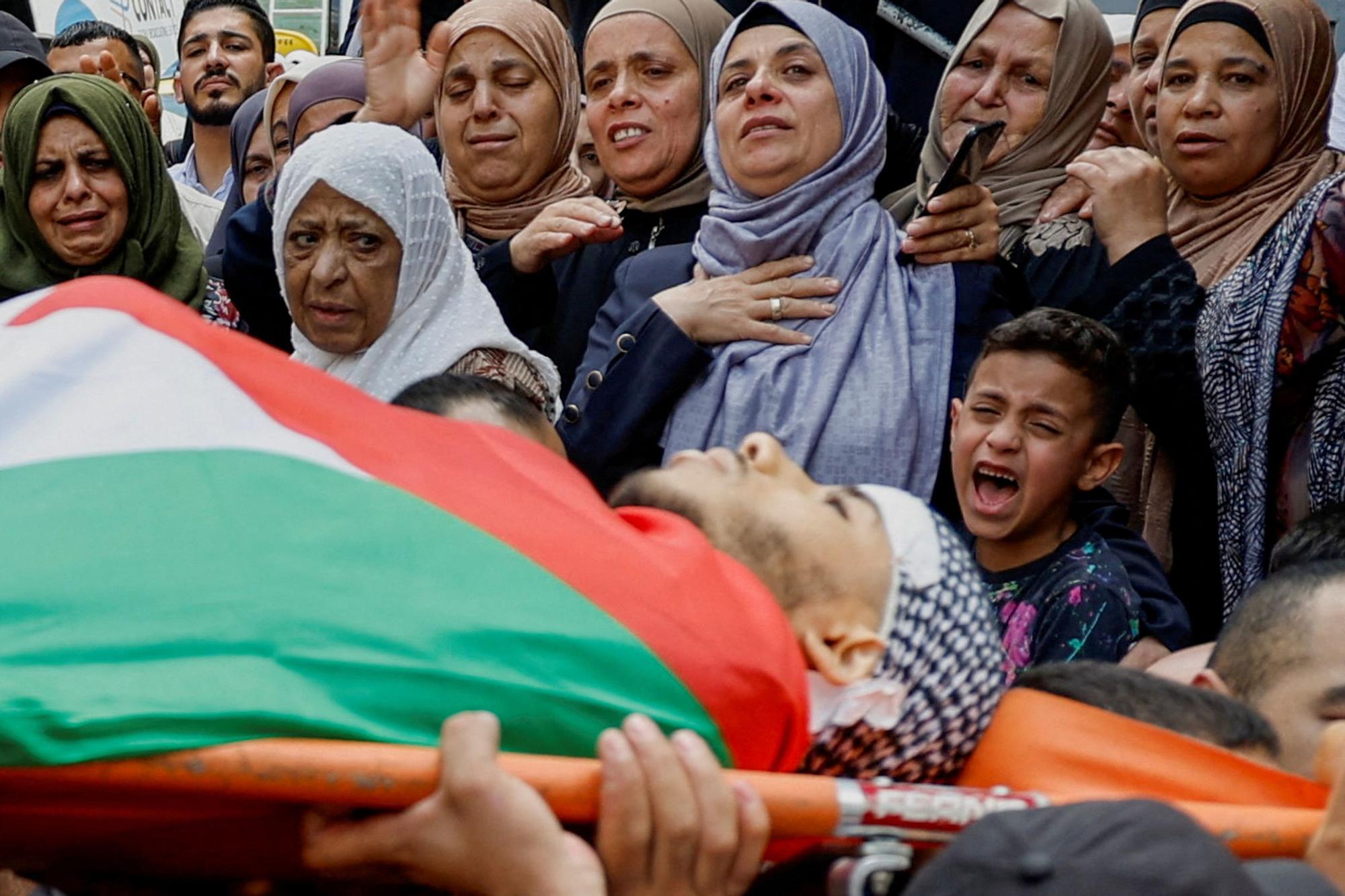 Funeral of Palestinian militant Khalil Al-Anis in Nablus