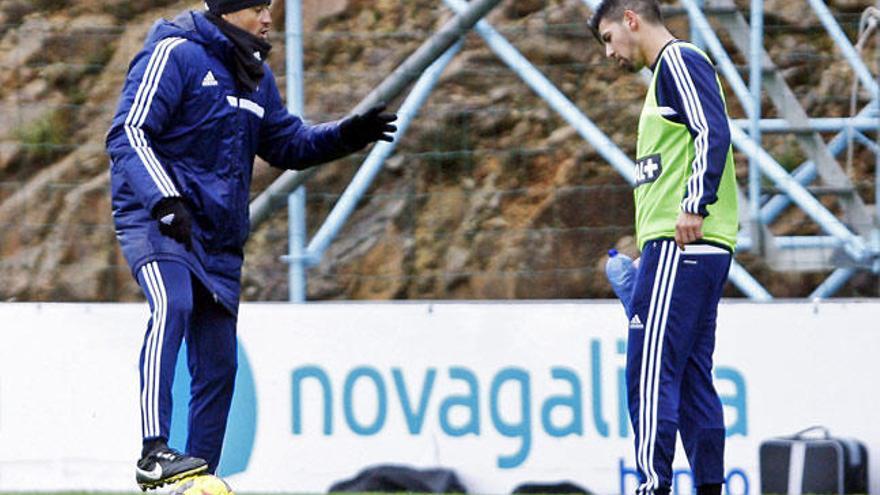 Nolito y Luis Enrique, en su etapa en el Celta // MG BREA