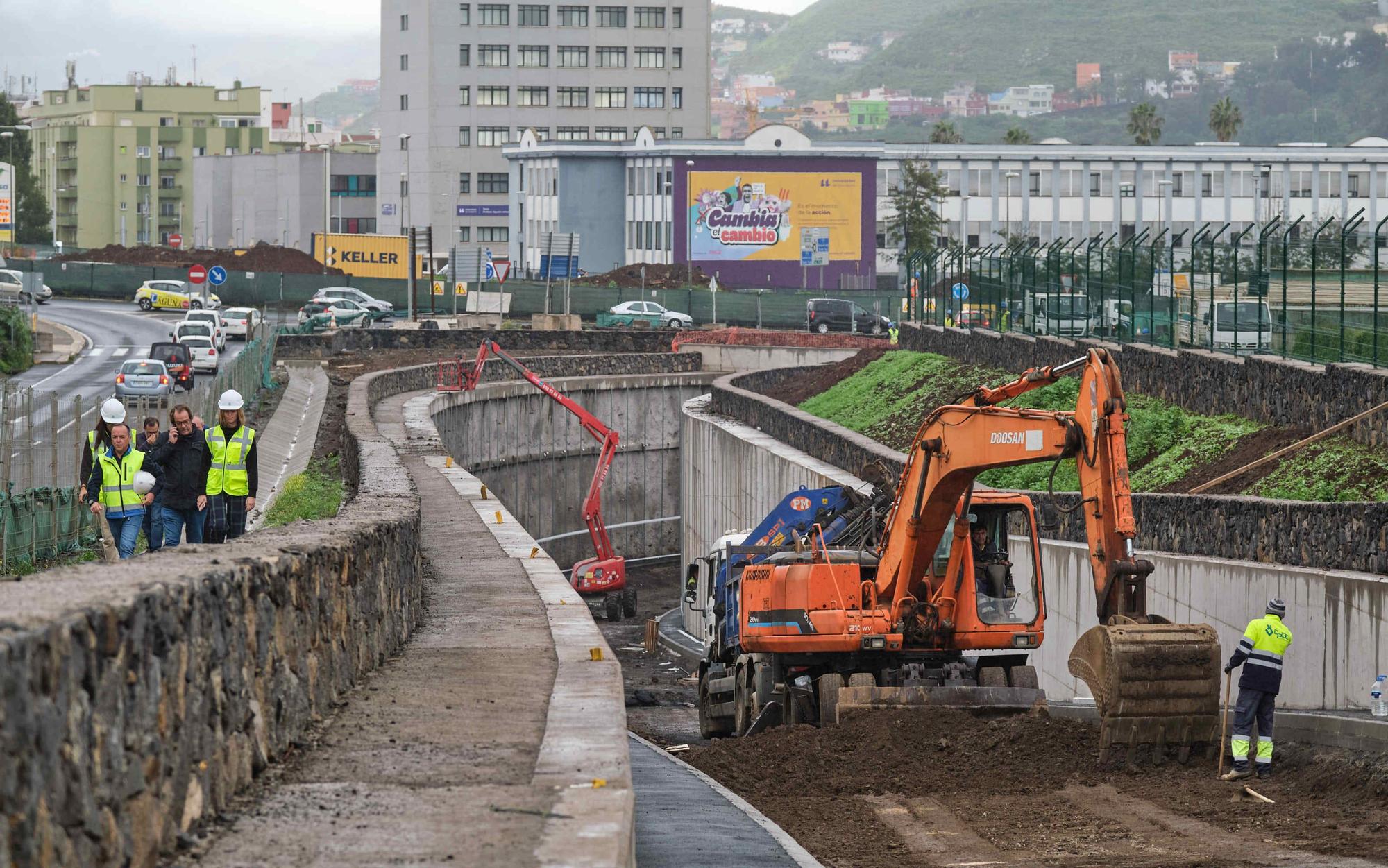 Obras de la pasarela del Padre Anchieta