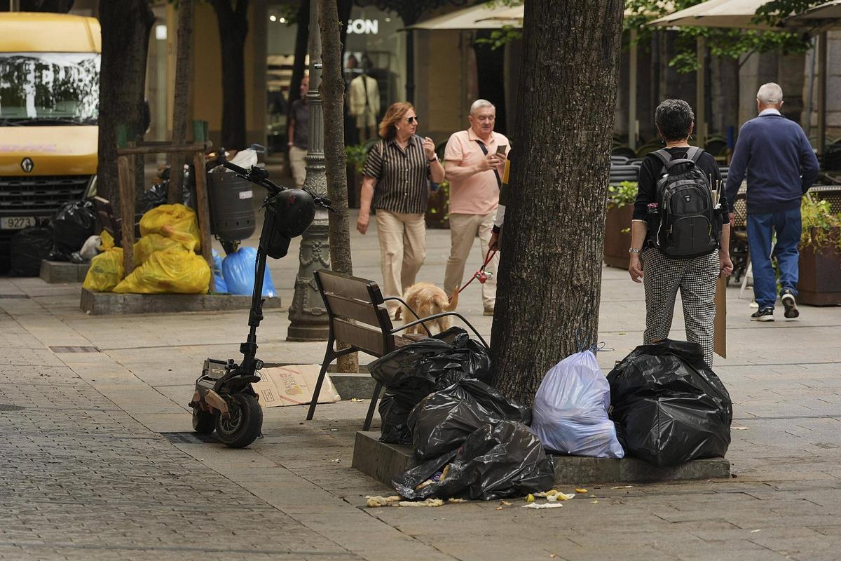 Les imatges dels efectes de la vaga d'escombriaires a la ciutat de Girona