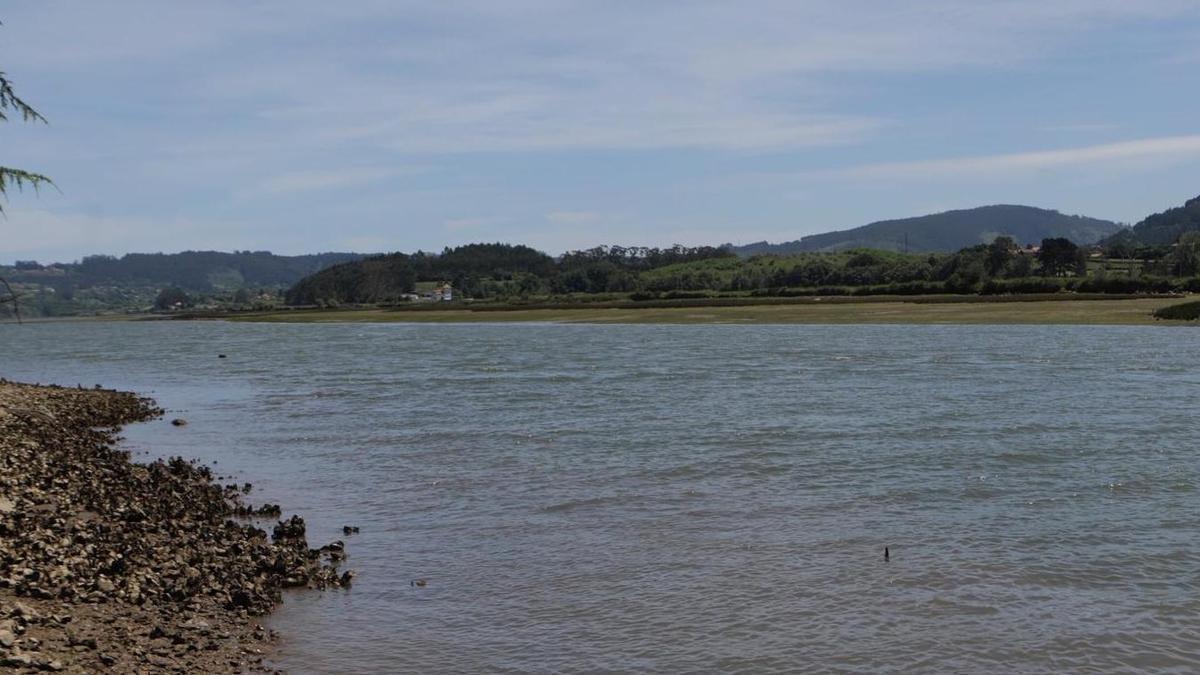 Una vista de la ría de Villaviciosa.