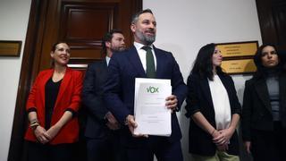 Abascal admite que solo busca "retratar al Gobierno" con la moción de censura a Sánchez