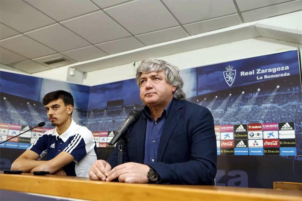 Presentación de Edu Bedia, segundo refuerzo del Real Zaragoza