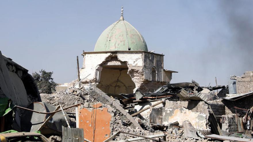 La mezquita de Al Nuri, en Mosul.