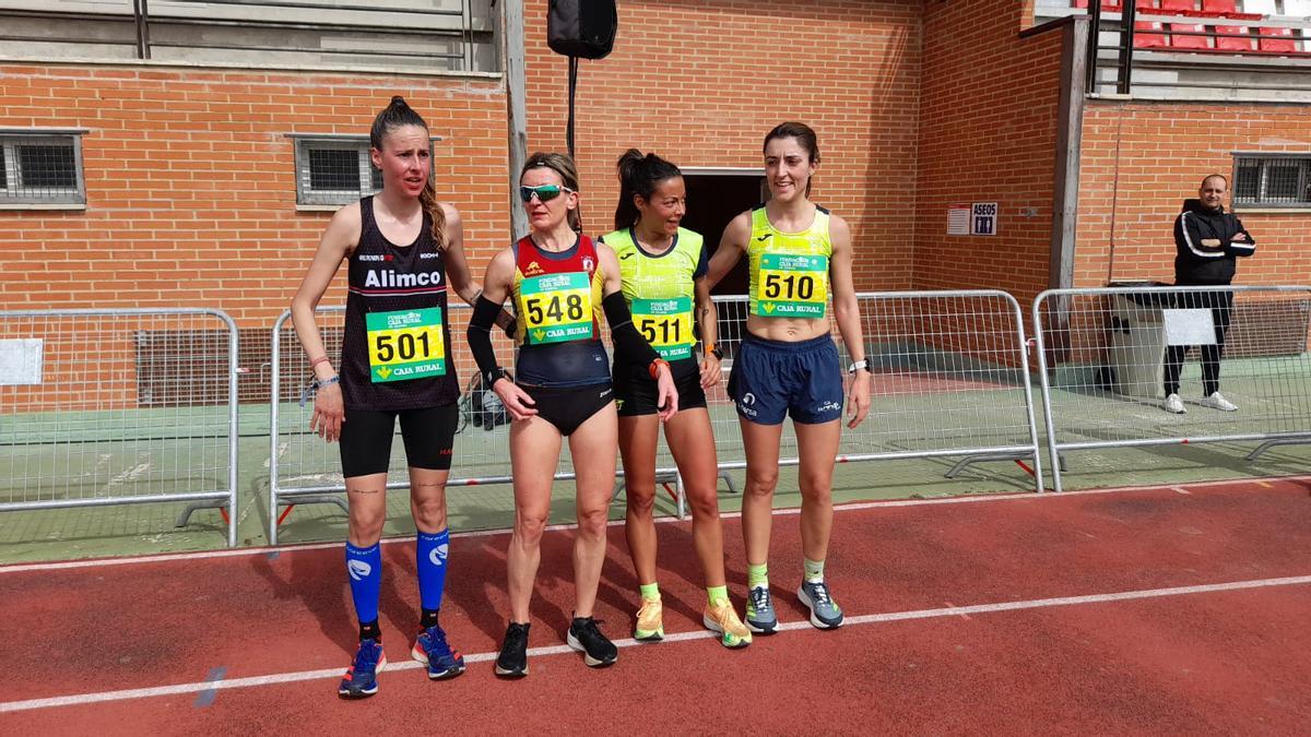 Las cuatro primeras clasificadas del 10K femenino.